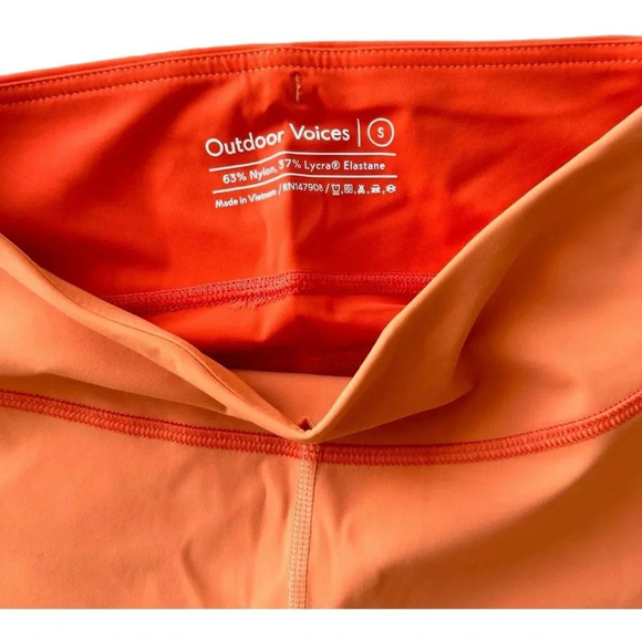 Outdoor Voices 7/8 Leggings Zoom Sunstone Paprika Peach Orange Women’s Sz S NWT - Picture 9 of 15